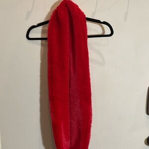 Red Infinity Scarf Cozy Knit Accessory
